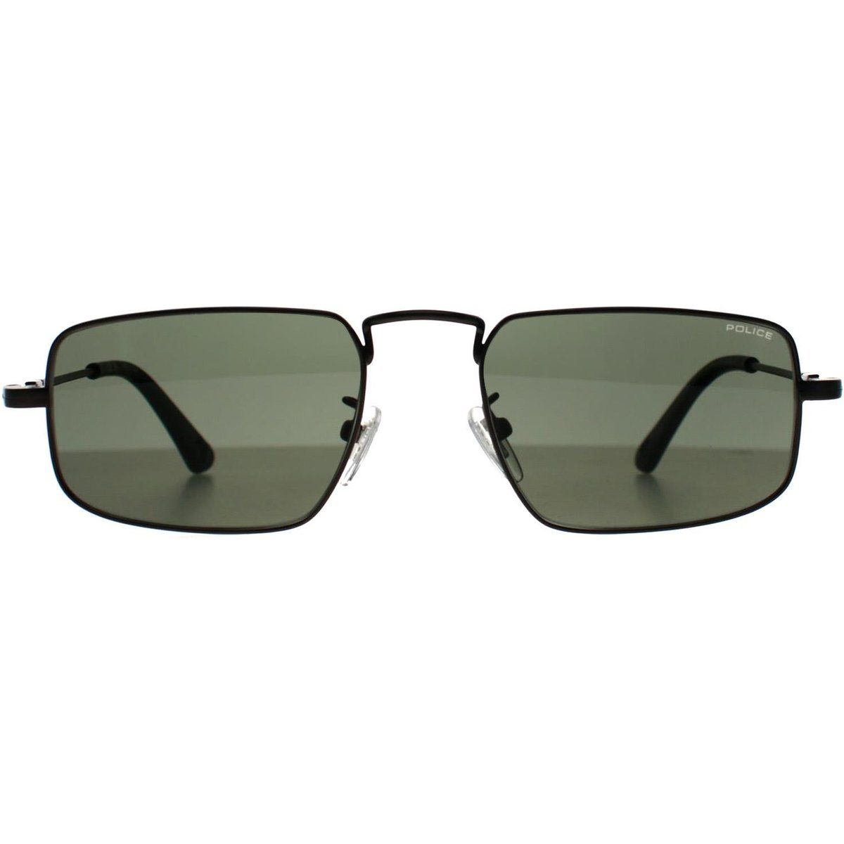 Rechteckige Rotguss-Grüne Sonnenbrille