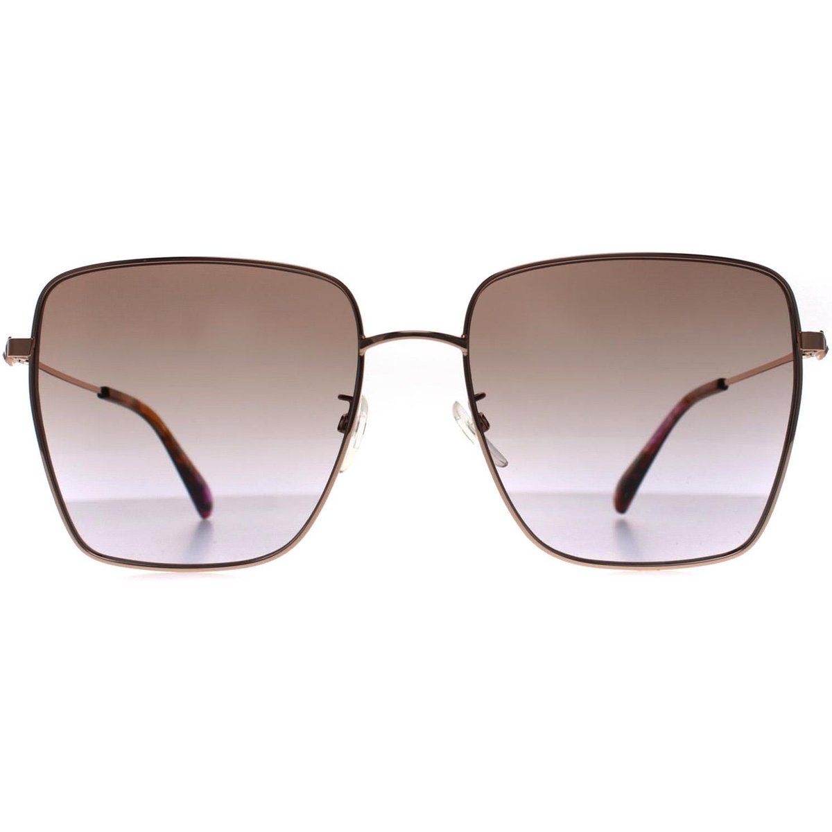 Quadratische Sonnenbrille mit Farbverlauf Roségold