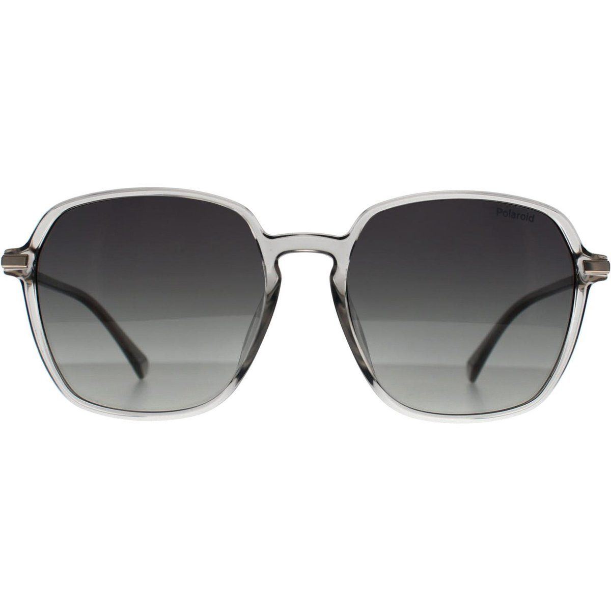 Quadratische graue polarisierte Sonnenbrille mit Farbverlauf