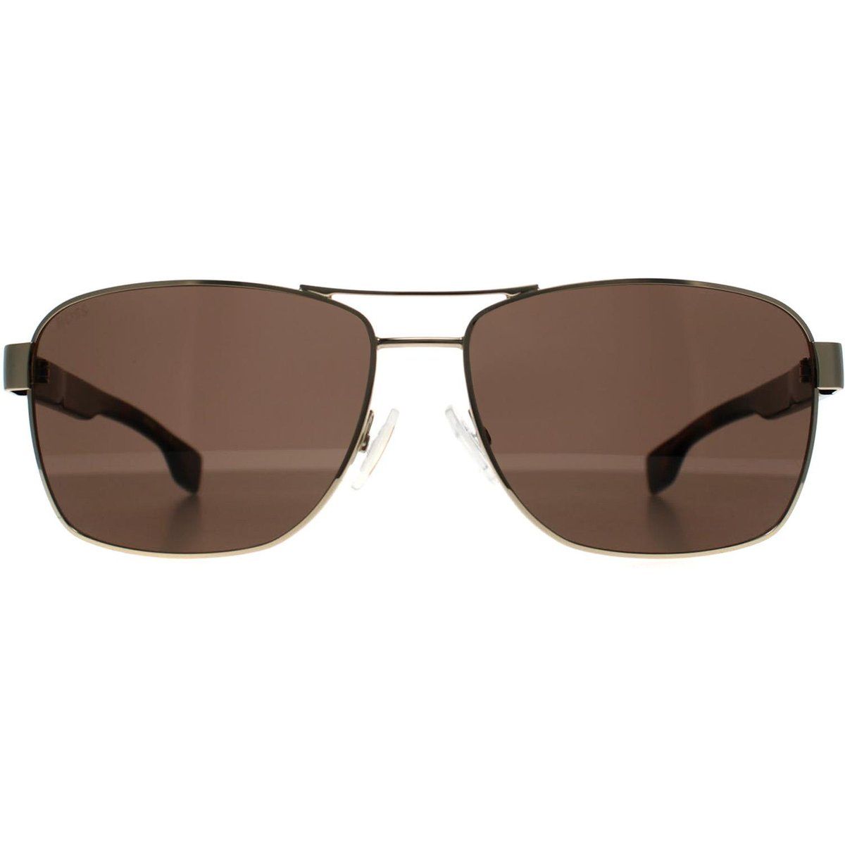 Aviator Sonnenbrille braunes Metallgestell