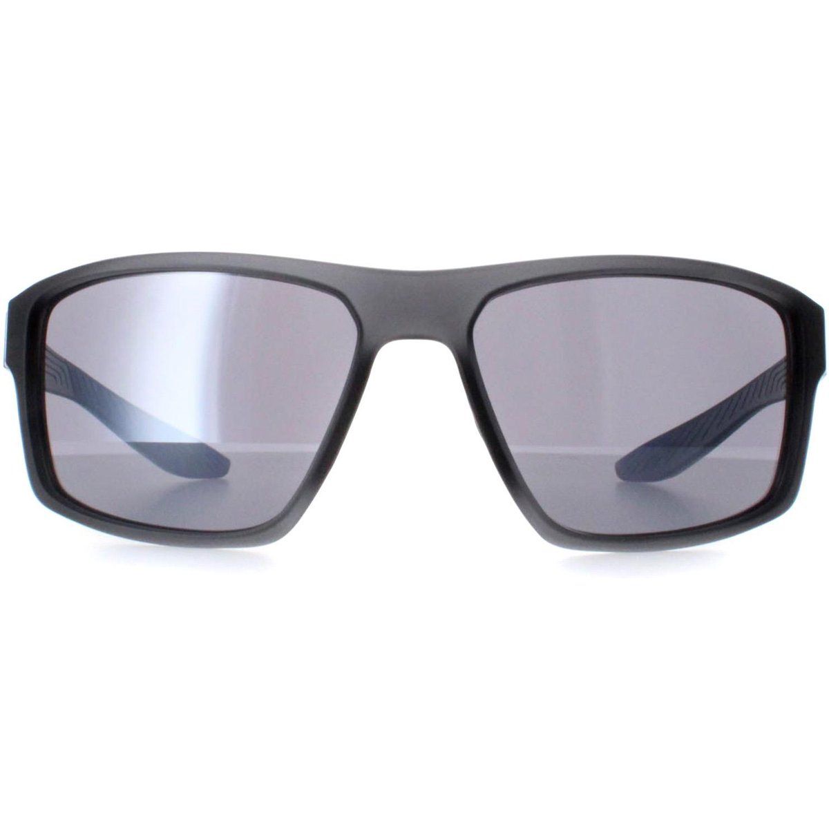 Sportliche rechteckige Sonnenbrille, mattgraues Finish