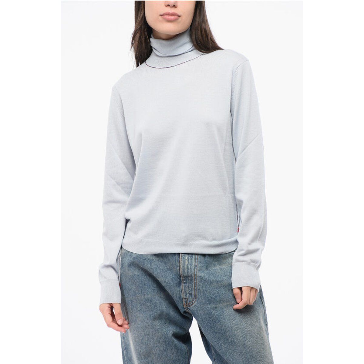 Klassischer Rollkragenpullover aus Wolle
