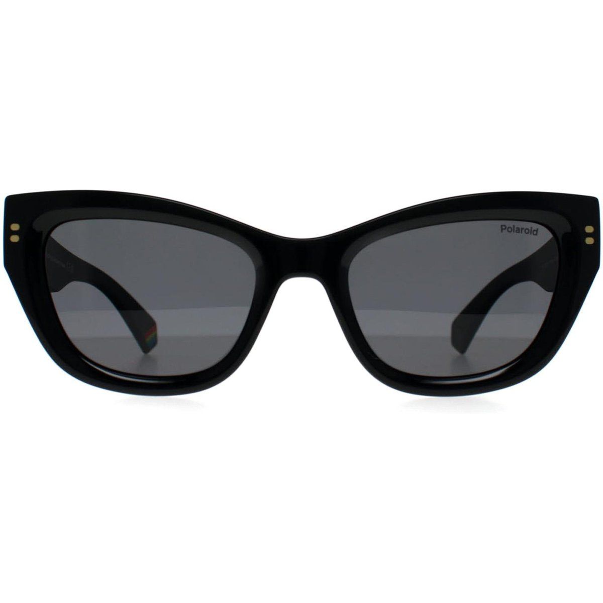 Schwarze Cat-Eye Polaroid Sonnenbrille