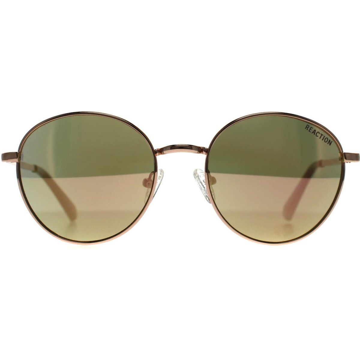 Runde roségoldene Sonnenbrille