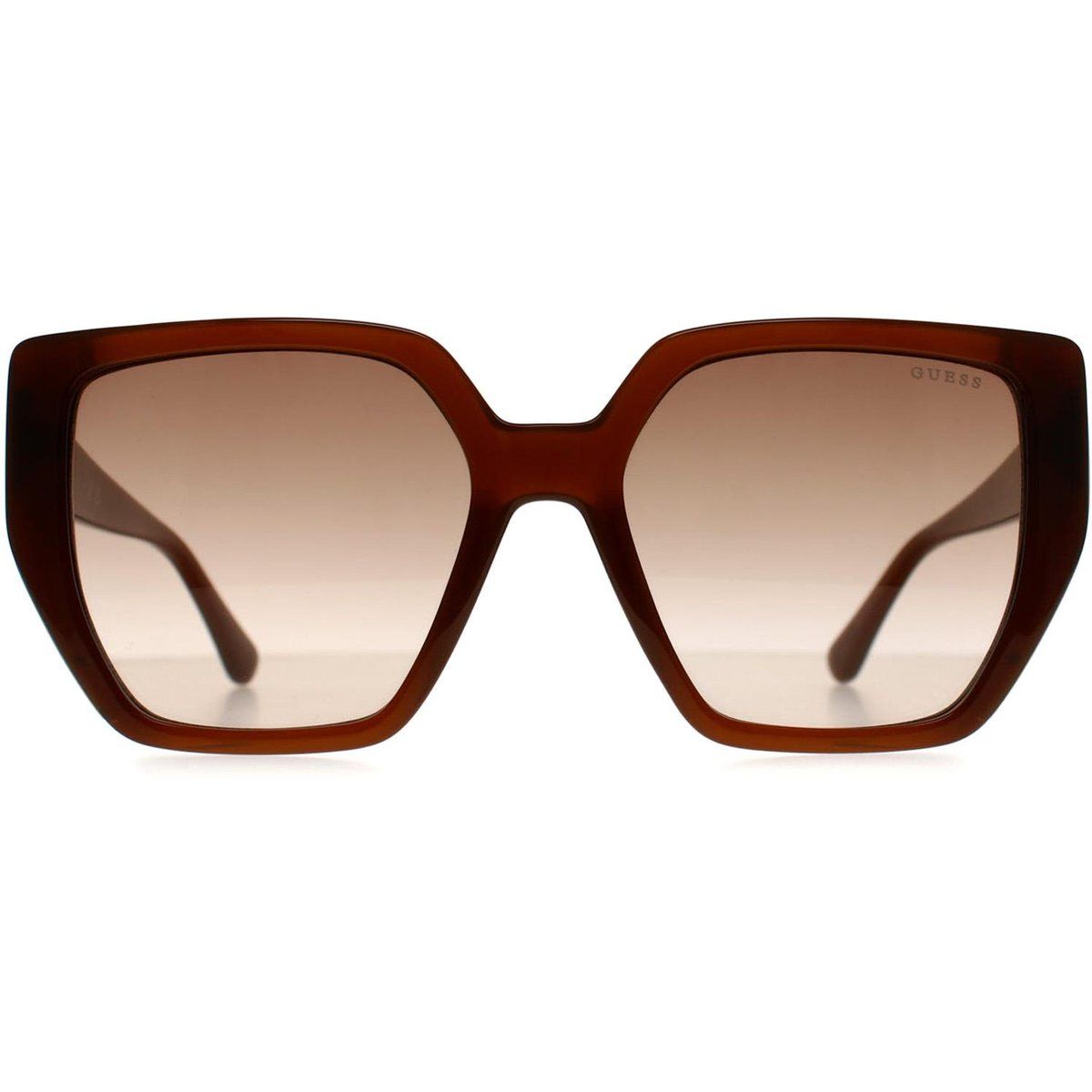 Übergroße braune Farbverlauf Sonnenbrille