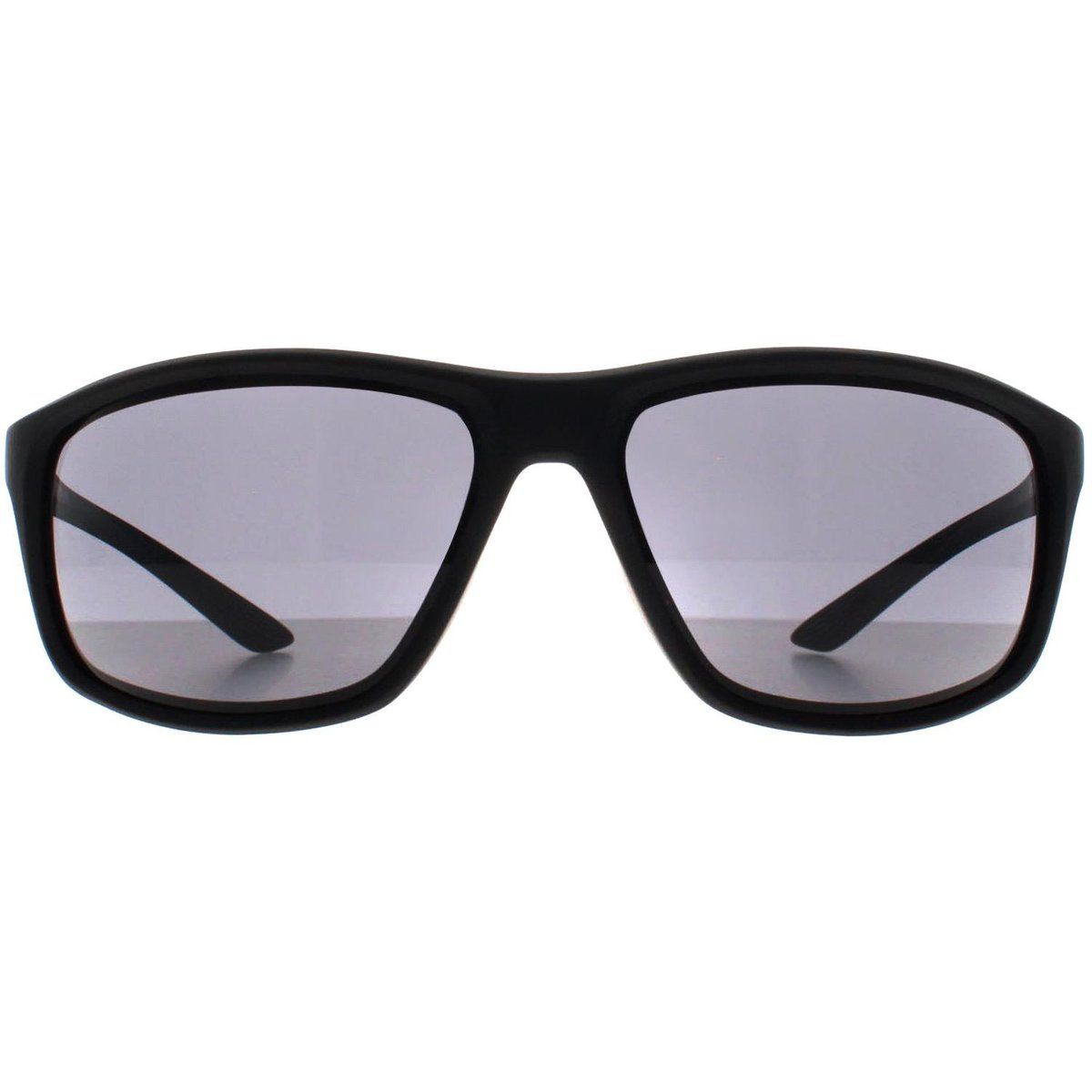 Elegante, schwarze Sonnenbrille mit rechteckigem Rahmen