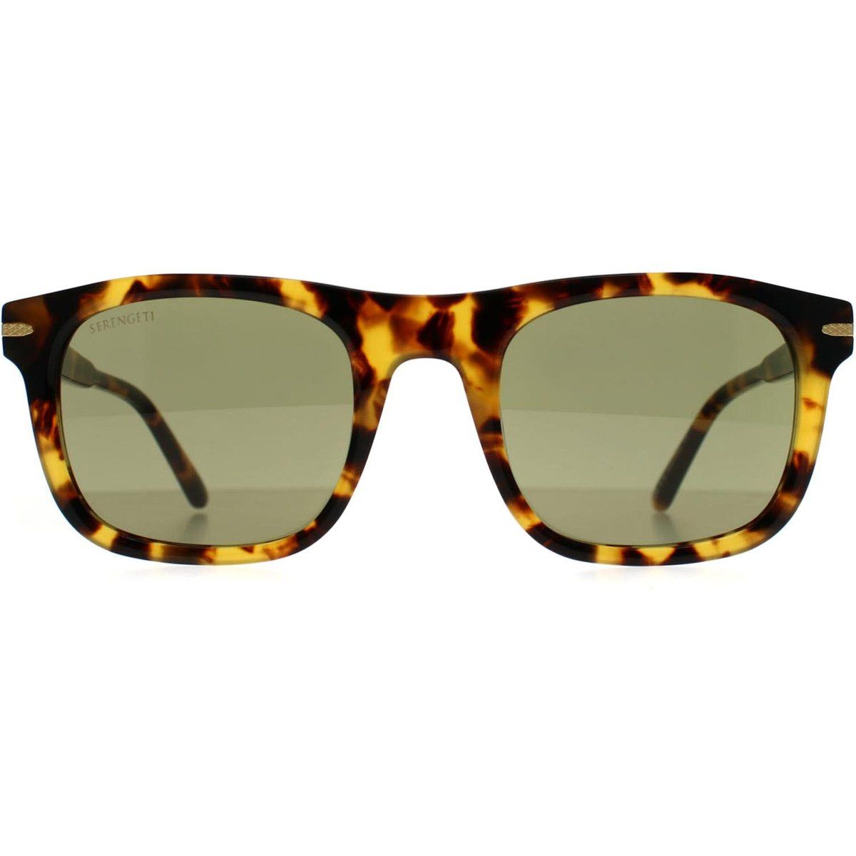 Klassische havannafarbene rechteckige Sonnenbrille