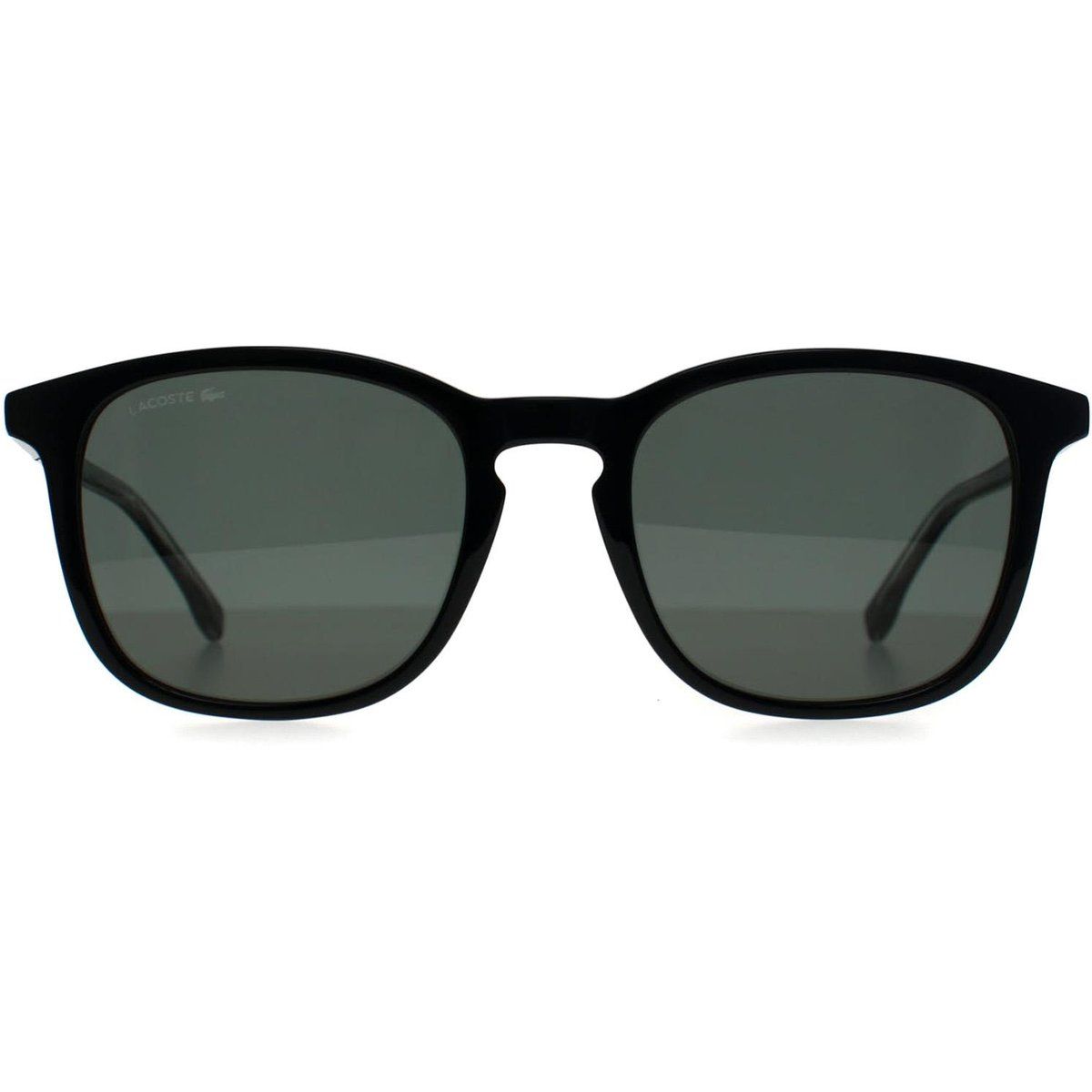 Klassische rechteckige Sonnenbrille mit dunklen Gläsern