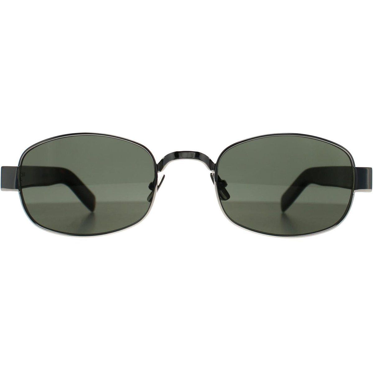 Geometrische ovale Metallrahmen Sonnenbrille