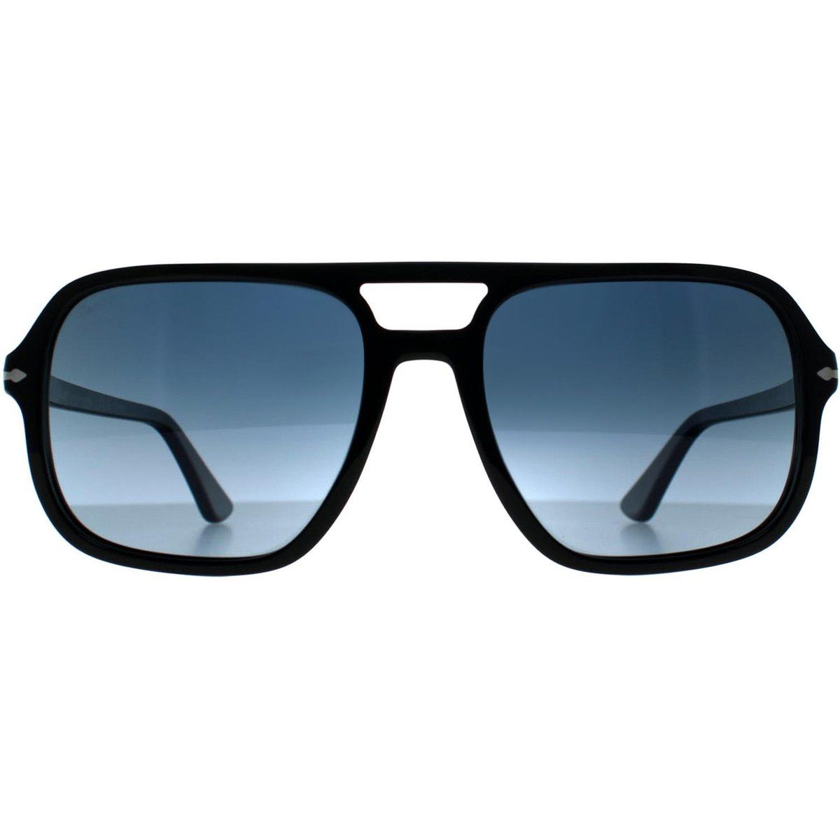 Eckige Sonnenbrille mit Doppelsteg