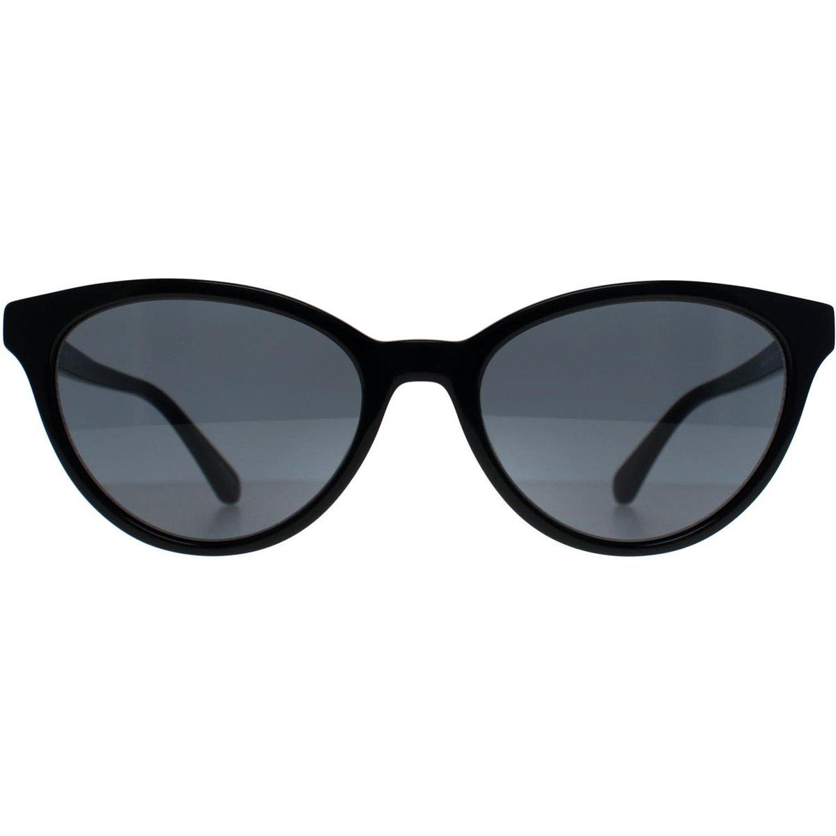 Elegante ovale Sonnenbrille mit schwarzem Rahmen