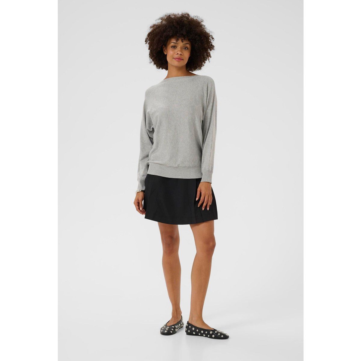 Strickpullover CUannemarie Oversize fit light grey