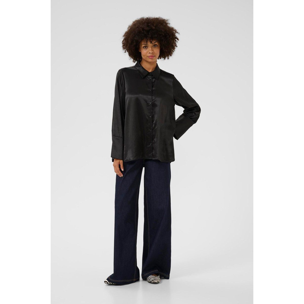 Langarm - Hemd CUmollie Loose fit black