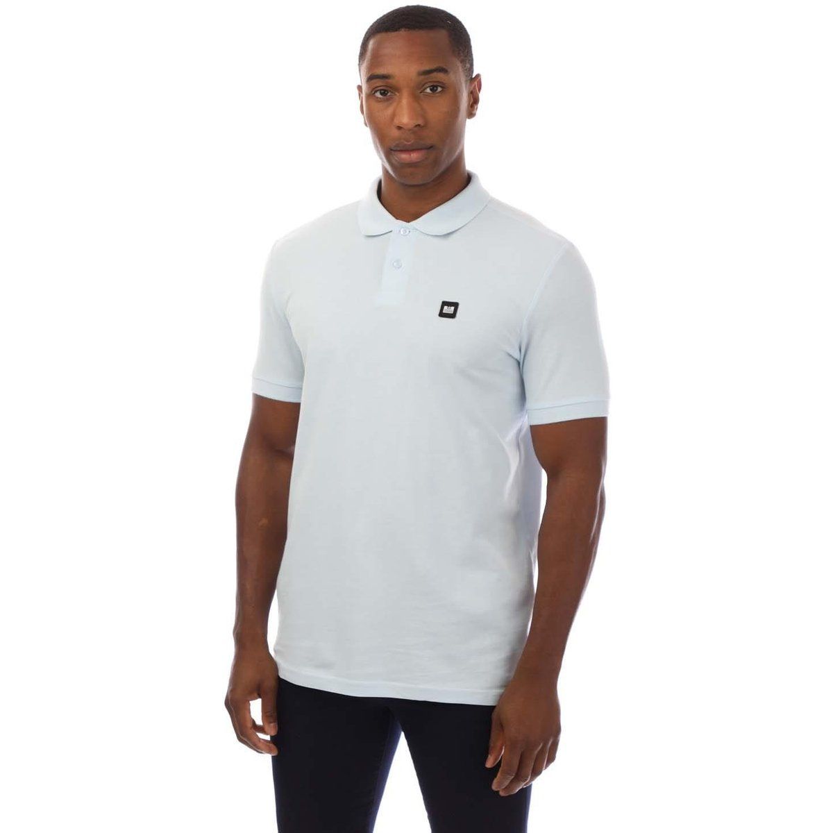 Lässiges Hellblaues Baumwoll-Poloshirt