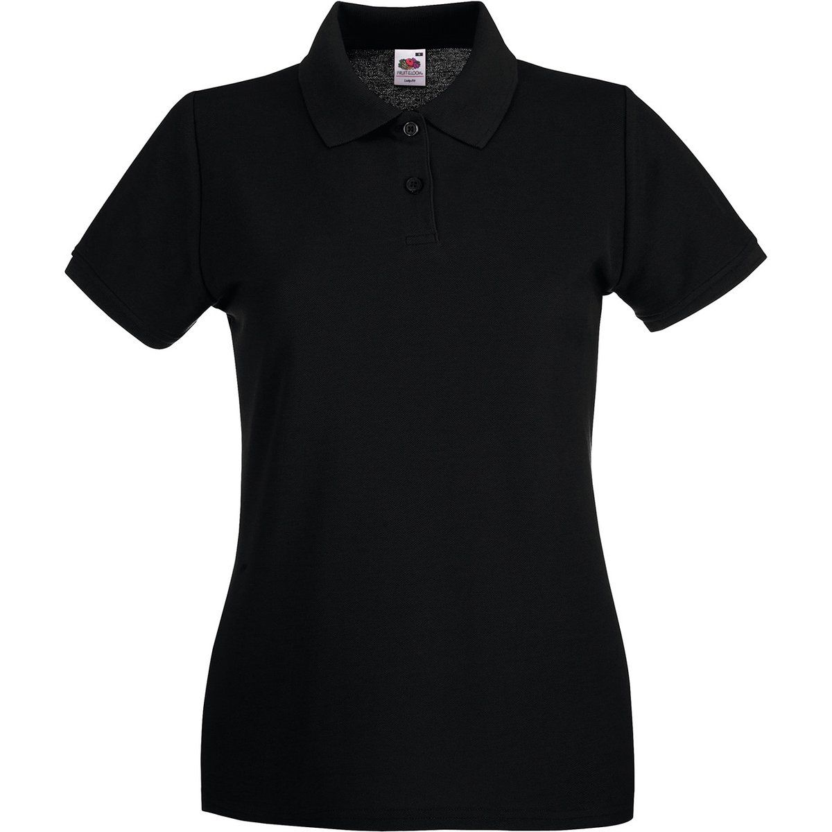 Fruit of the Loom - "Premium" Poloshirt für Damen (Schwarz)