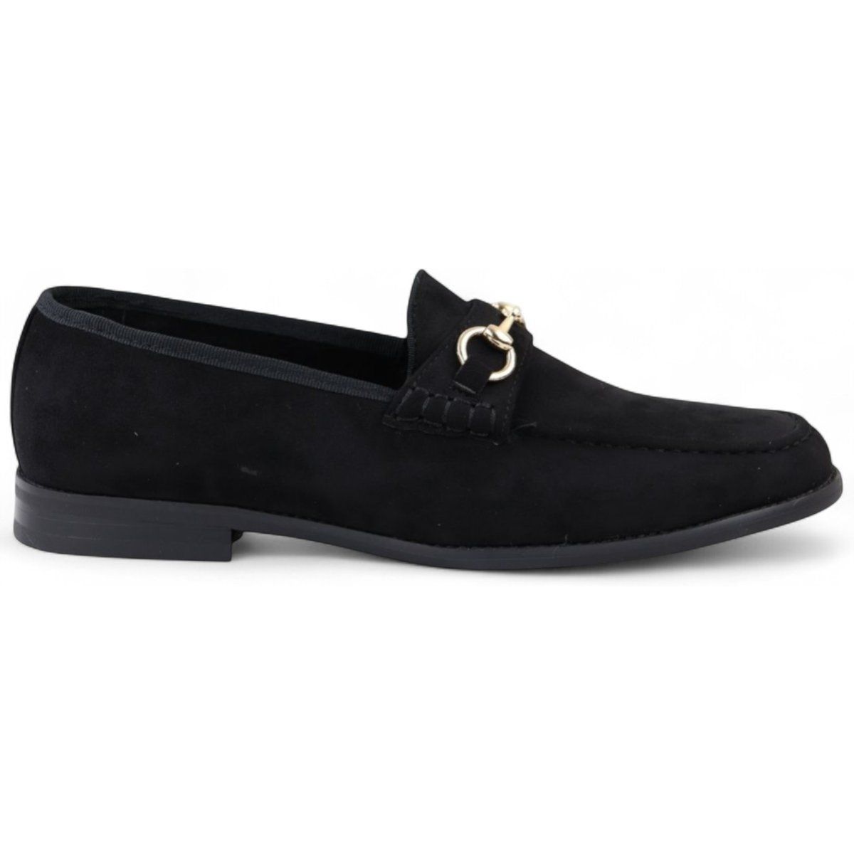 Schwarzer Herren Slipper aus Wildleder