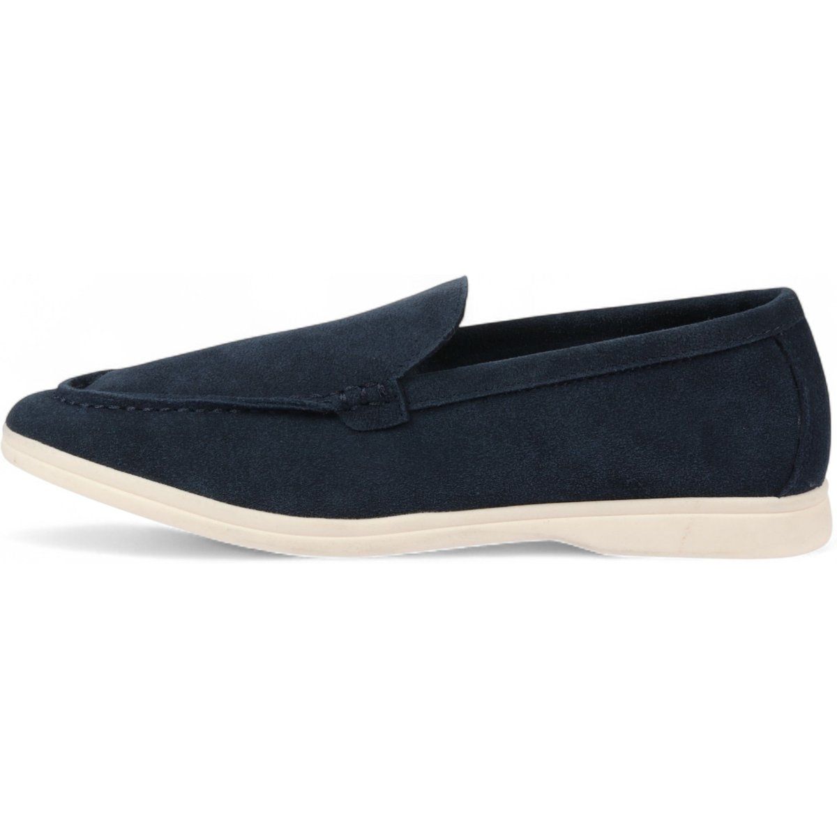 Klassischer marineblauer Wildleder Loafer