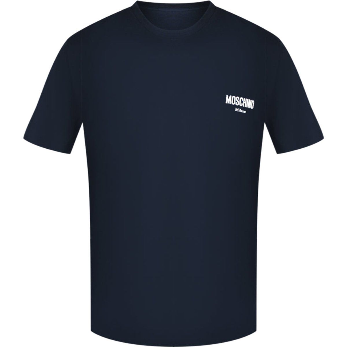 Klassisches marineblaues T-Shirt mit Logo