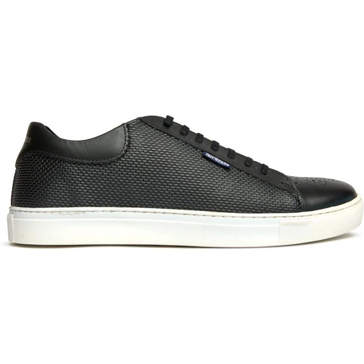 Brogue-Detail Sneaker in Lederoptik