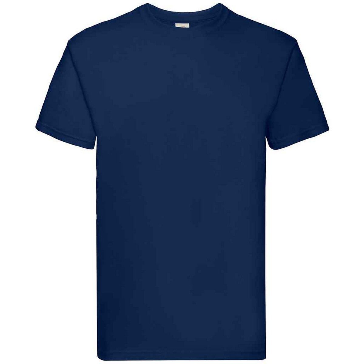 Fruit of the Loom - "Super Premium" T-Shirt für Herren/Damen Unisex (Marineblau)