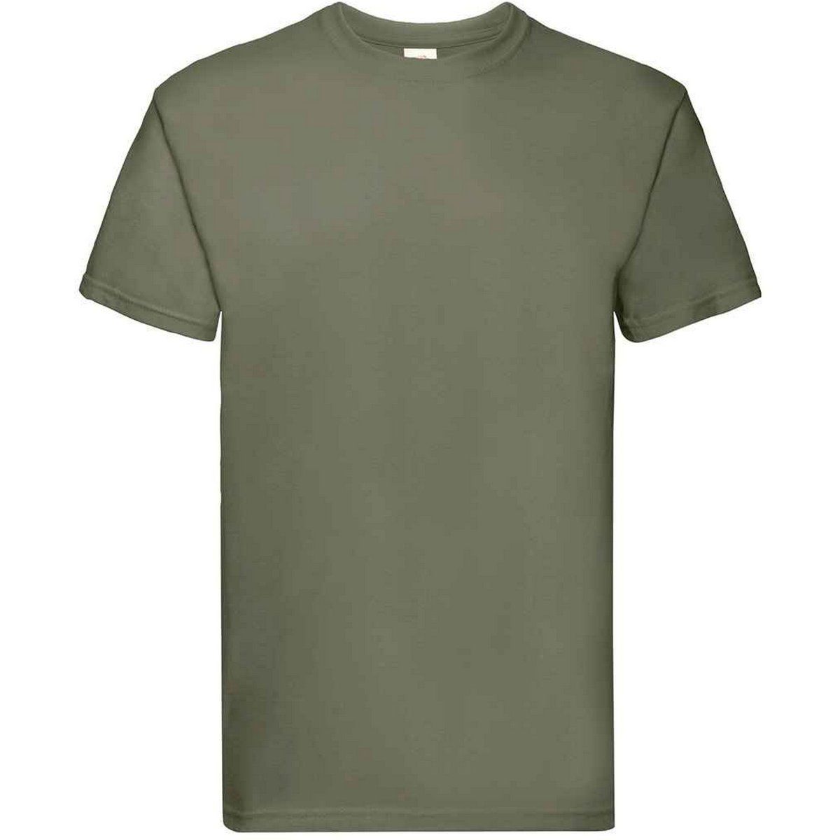 Fruit of the Loom - "Super Premium" T-Shirt für Herren/Damen Unisex (Klassisch Olivgrün)