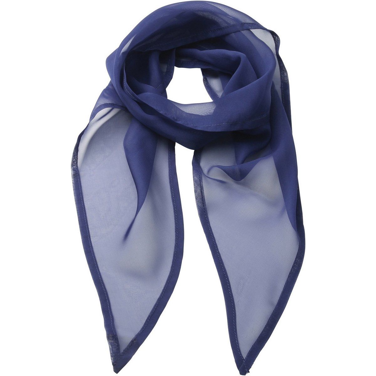 Leichter marineblauer Chiffon Schal