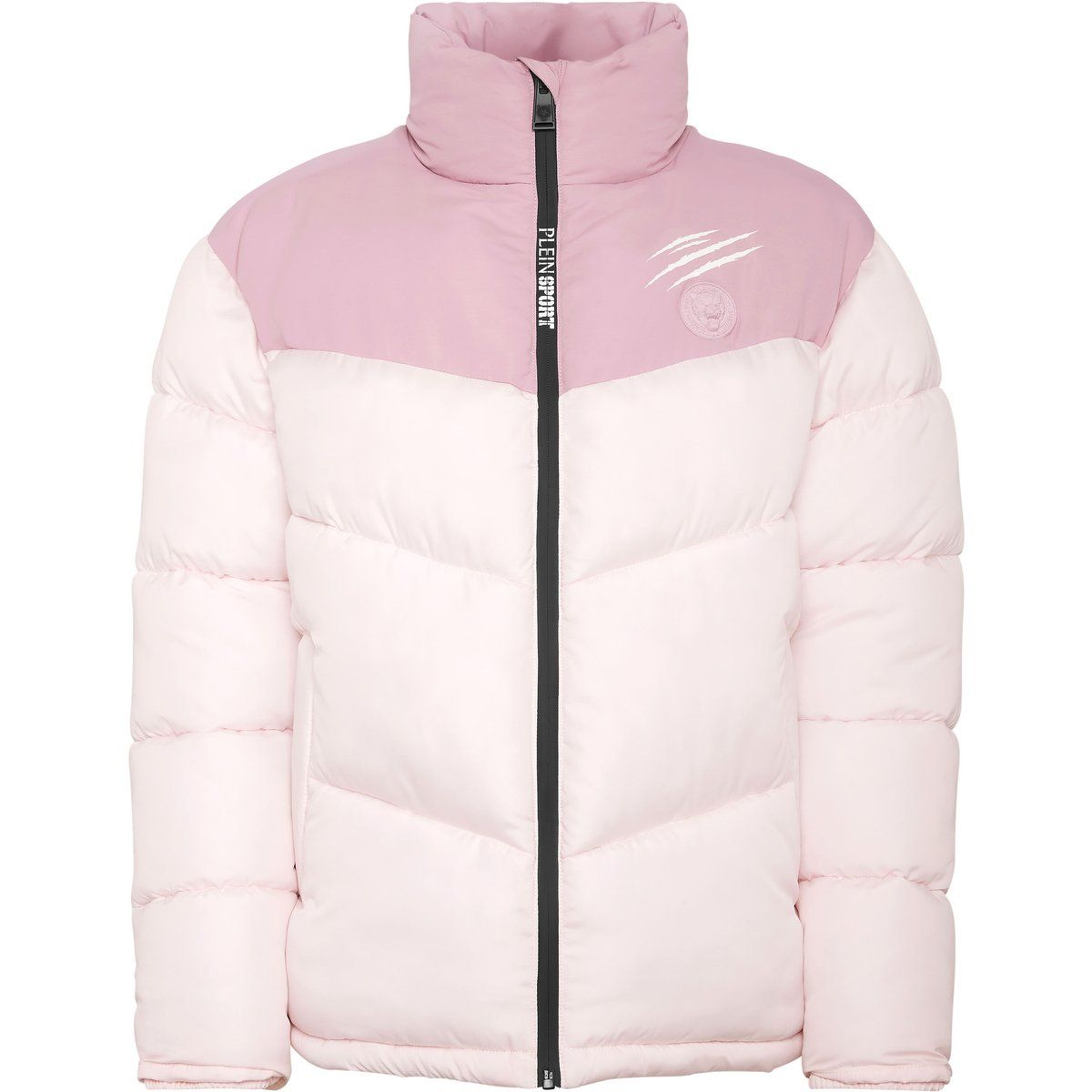 Colorblock Wattierte Daunen Bomberjacke