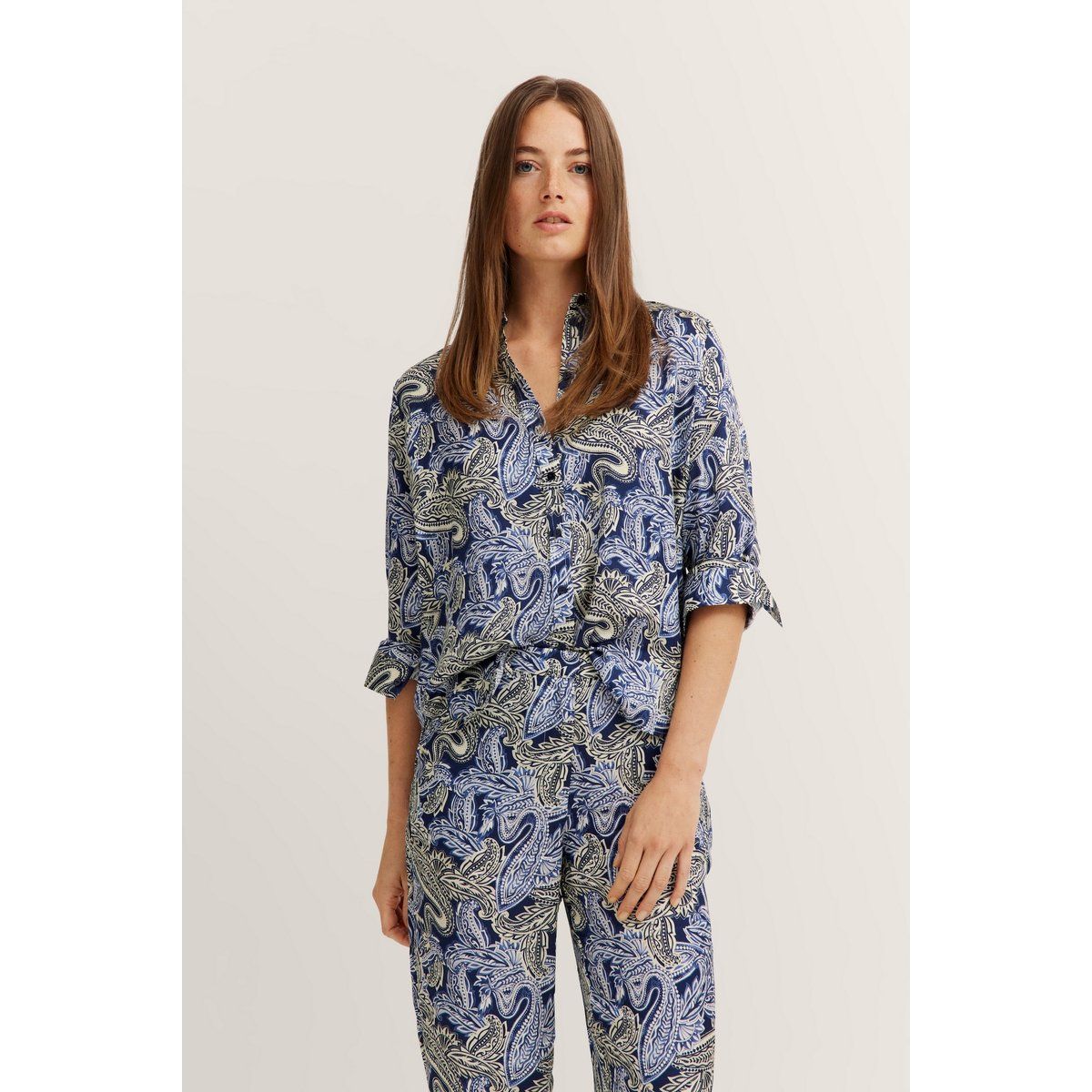 Elegante Bluse mit Paisley-Muster