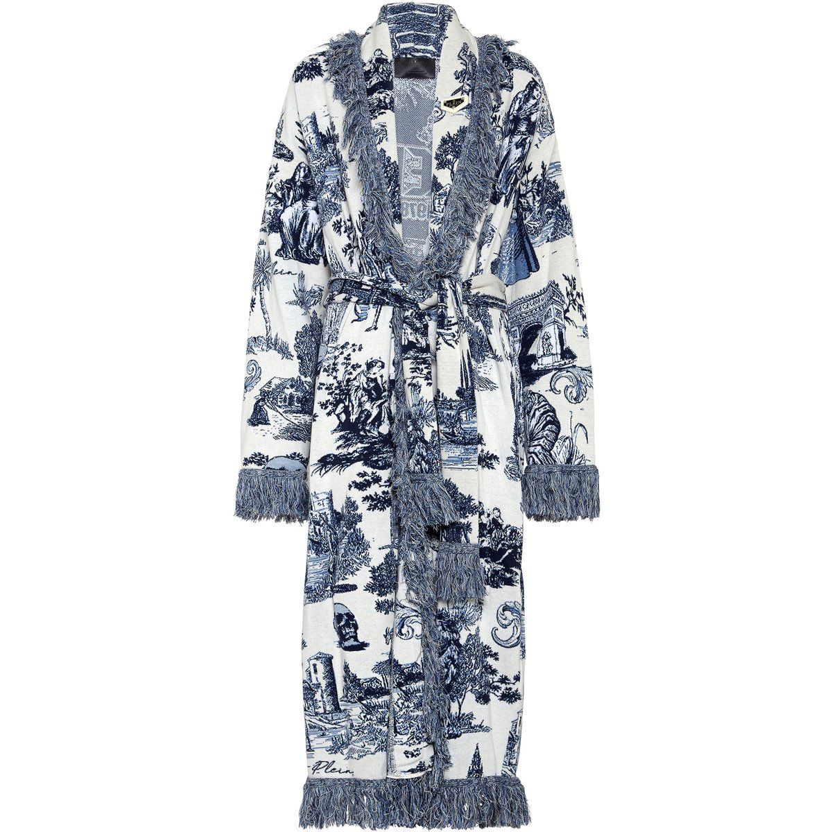 Oversize Strickjacke mit Muster