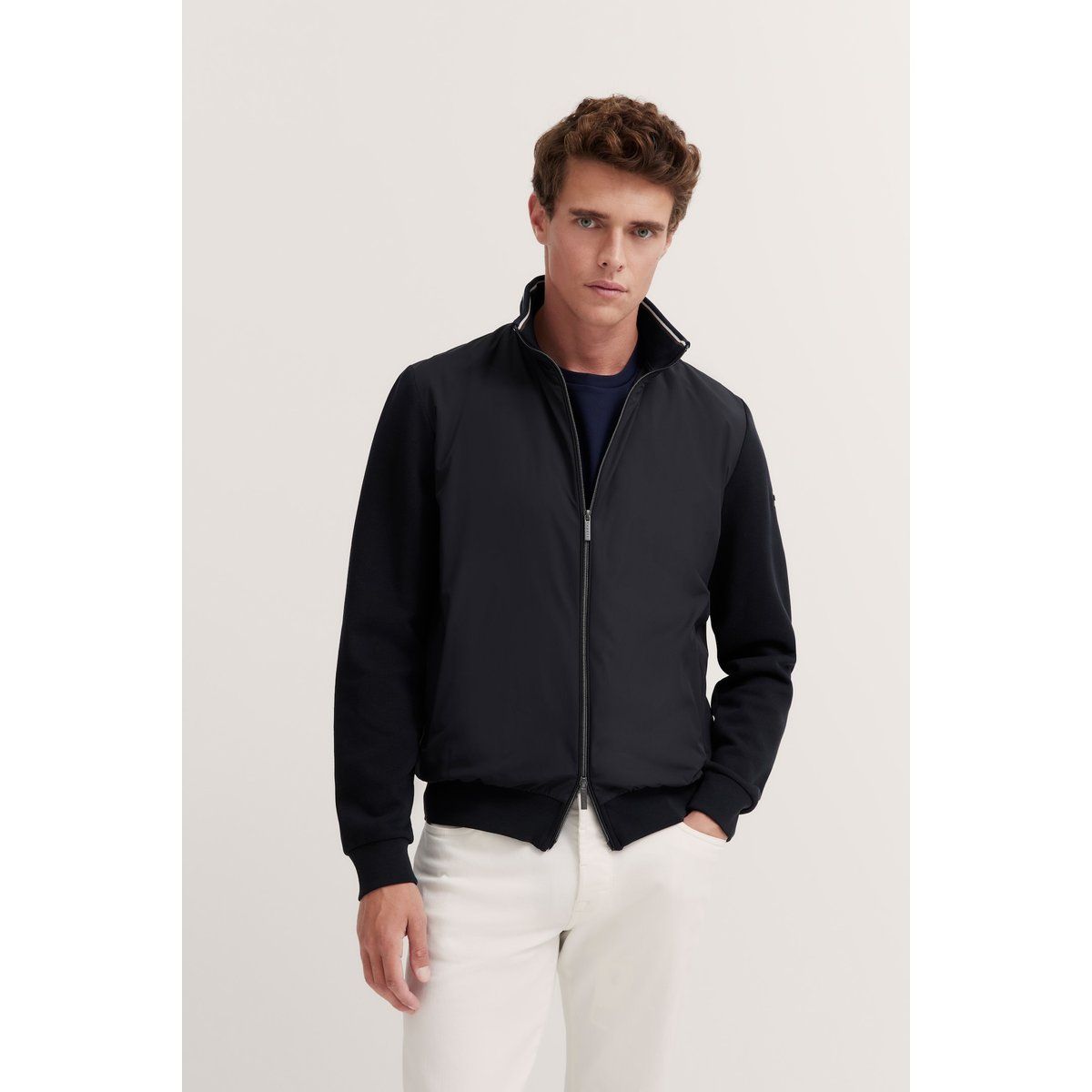 Herren Modern Fit Reißverschlussjacke