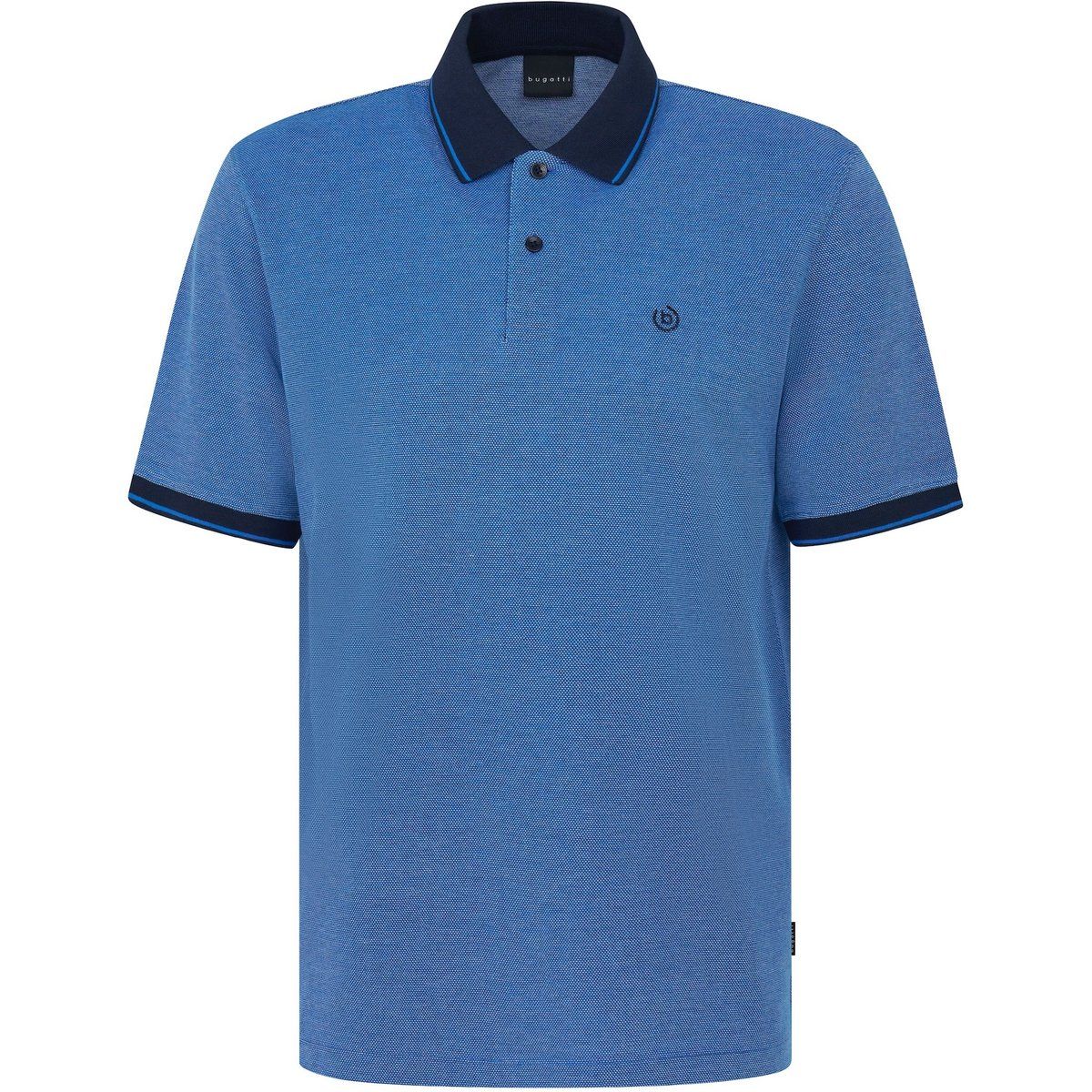 Klassisches Baumwoll-Poloshirt mit Besatz