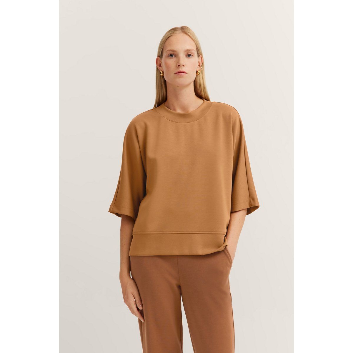 Oversized Kurzarm-Sweatshirt