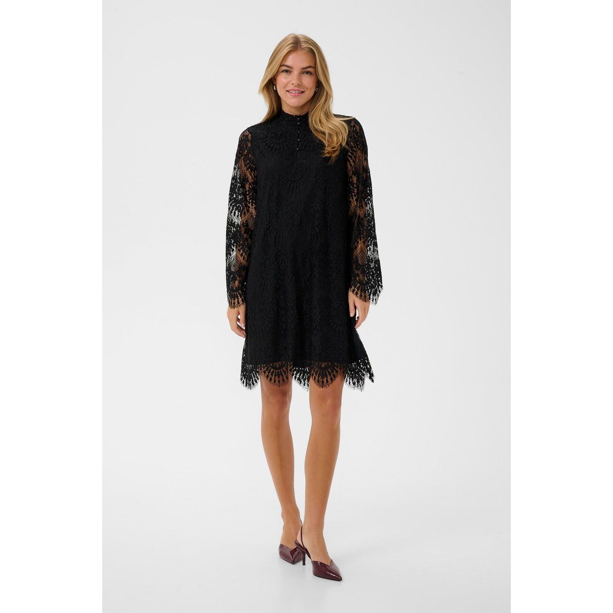 Elegantes A-Linien-Minikleid aus Spitze