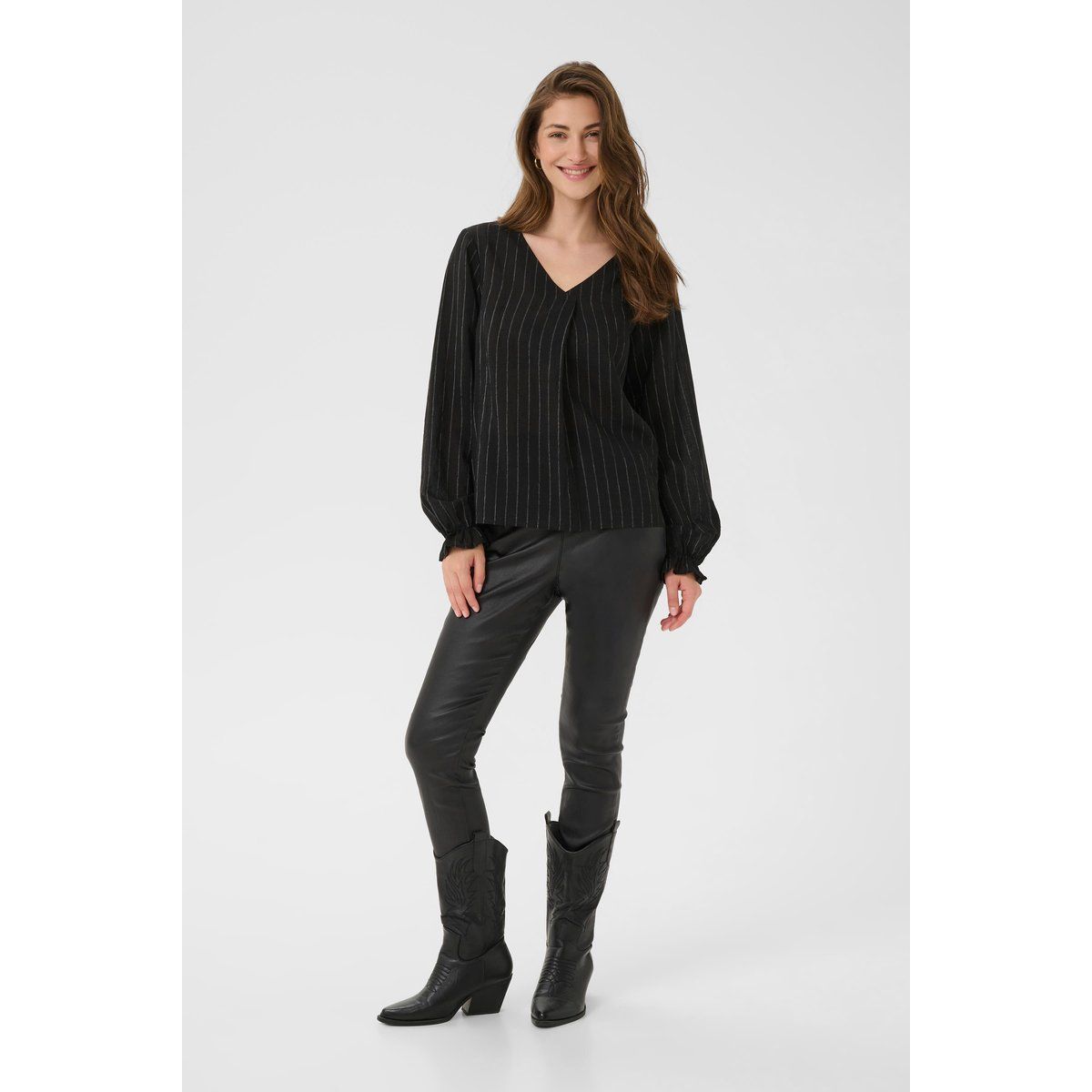 Langarm-Bluse CRBetina Regular fit black