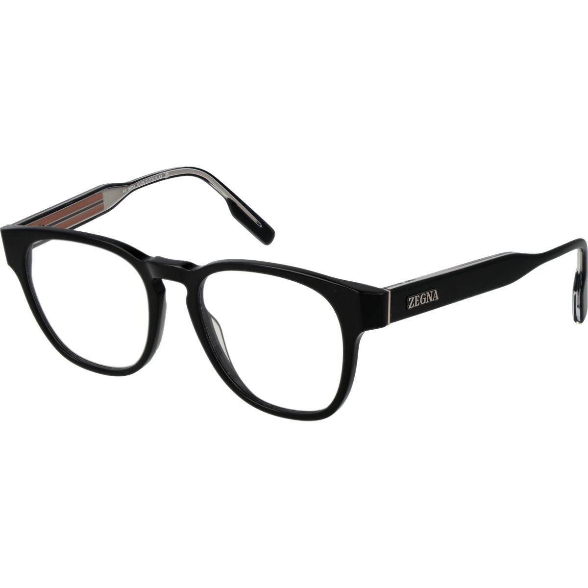 Schwarze Azetat-Vollrand-Brille im quadratischen Stil