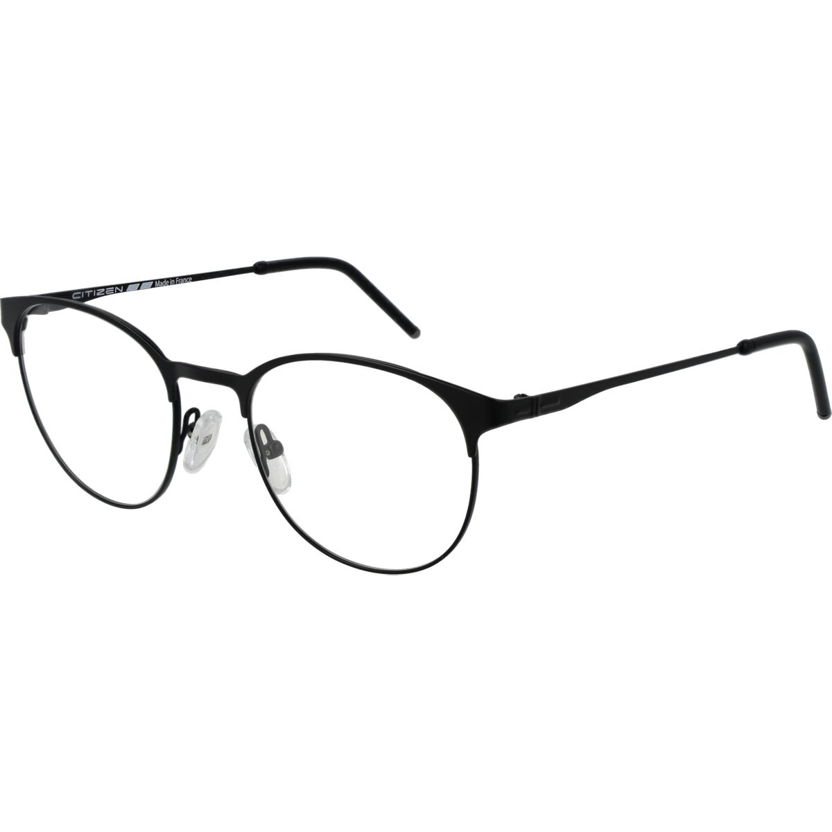 Schwarze Metall Vollrand Brillengestell