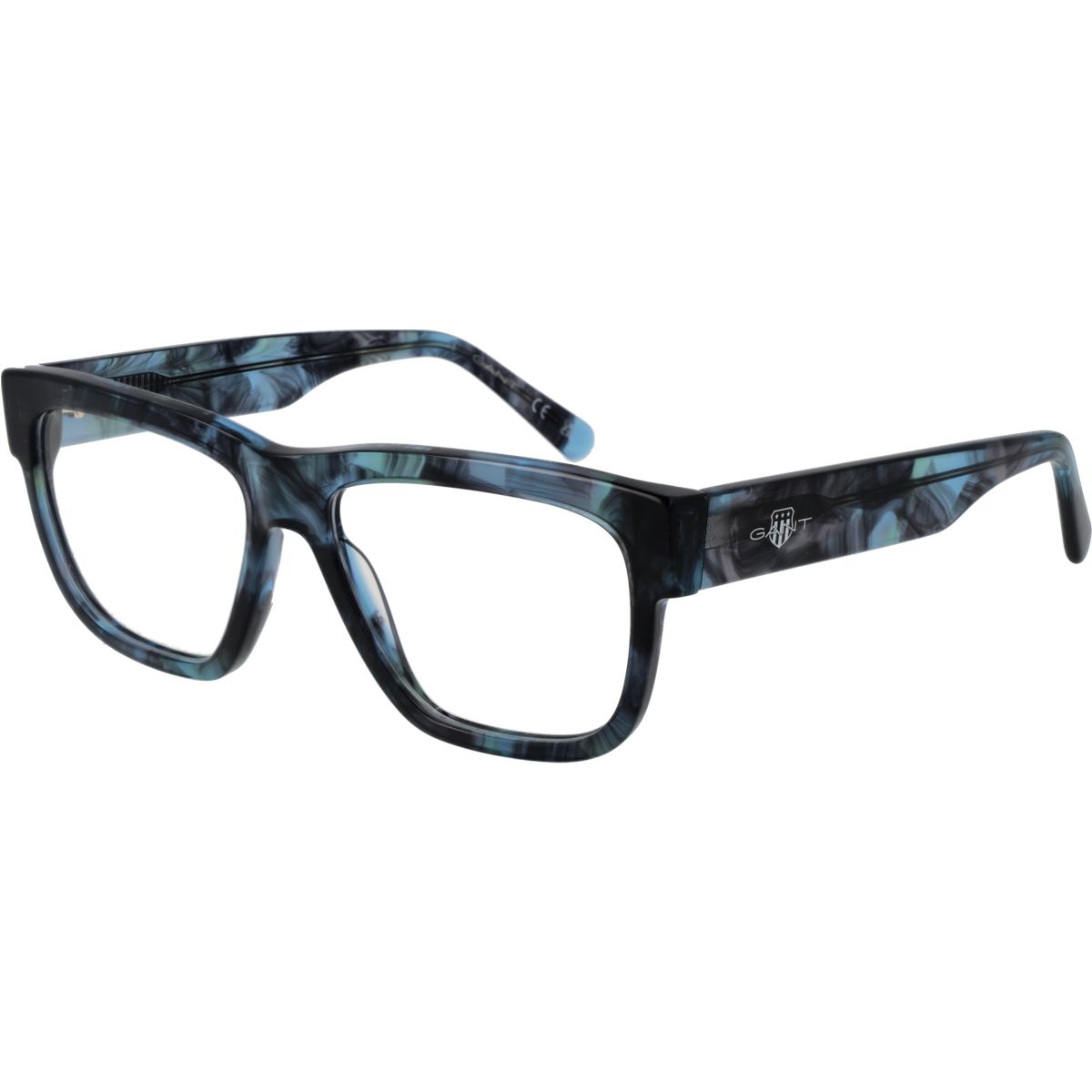 Rechteckige Vollrand-Brille aus Acetat