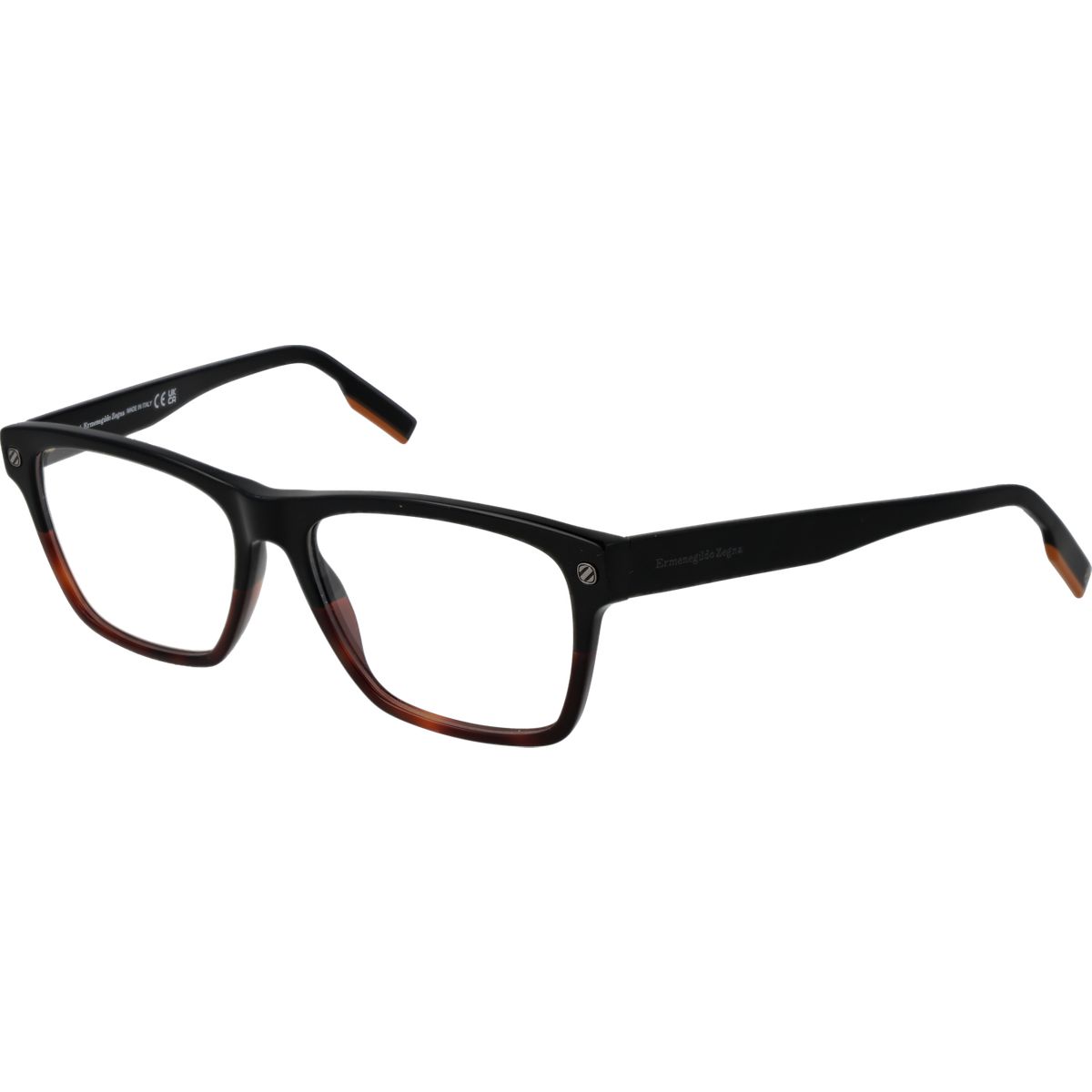 Rechteckige Vollrand-Acetat-Brille