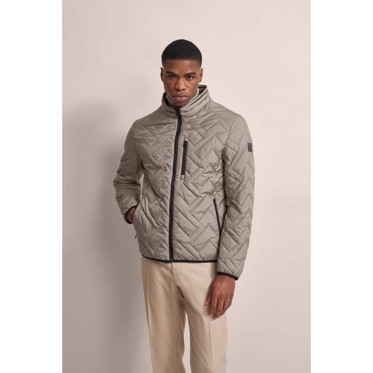 Herren Blouson Jacke in Steppoptik