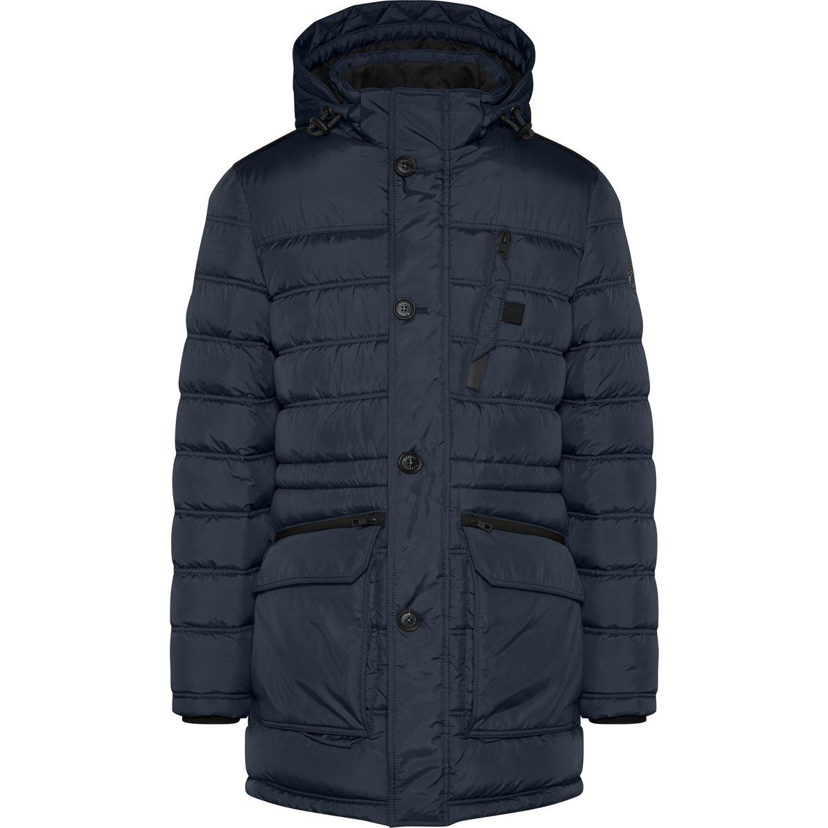 Herren Steppparka mit abnehmbarer Kapuze