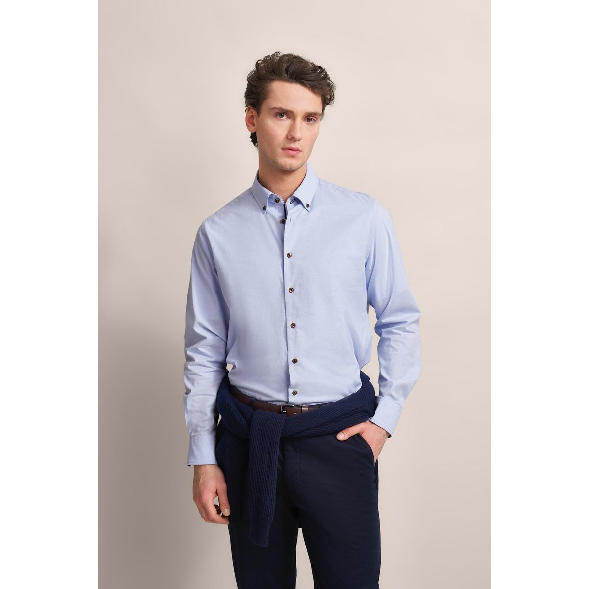 Herren Modern Fit Button-Down Hemd