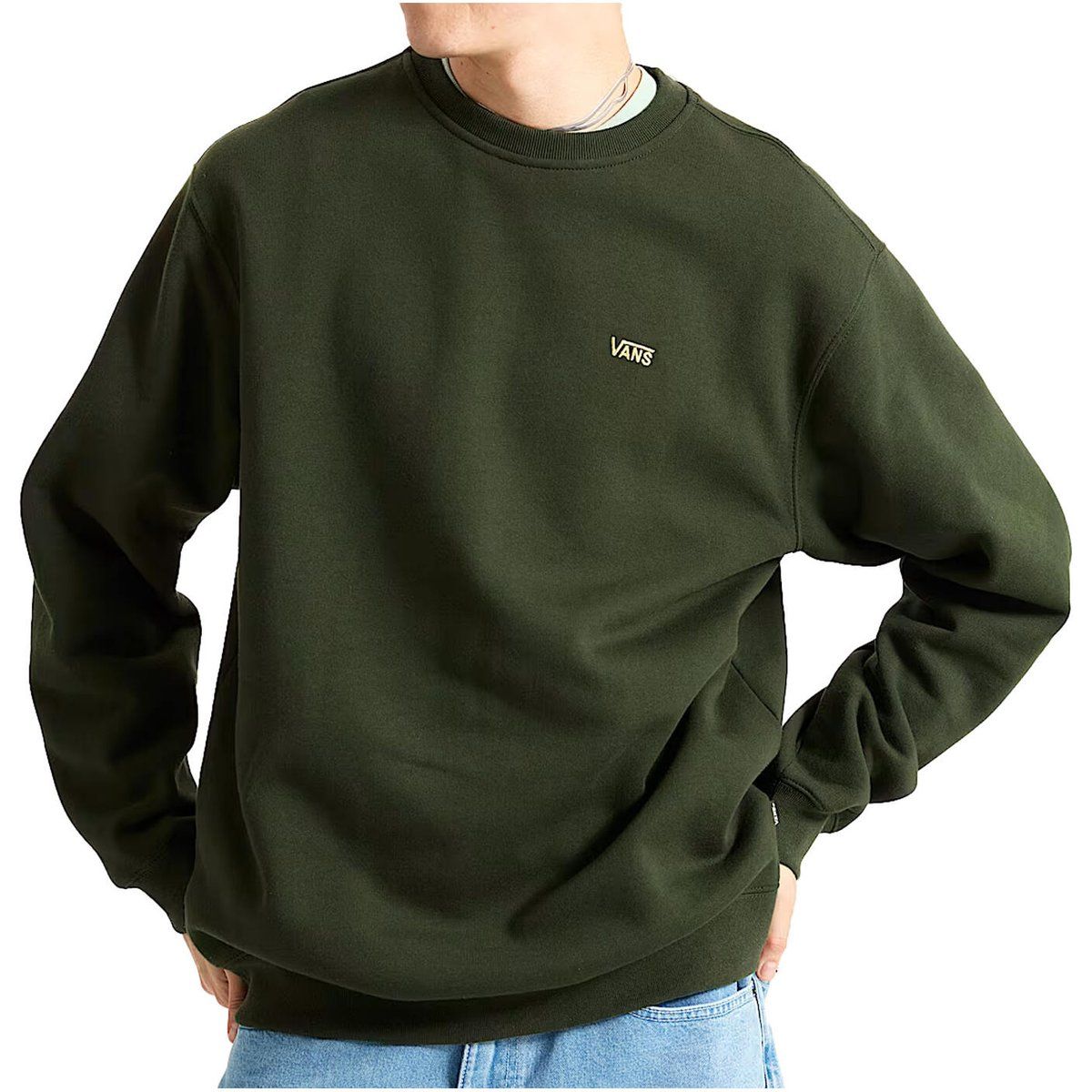 Locker geschnittenes Sweatshirt mit Rundhalsausschnitt