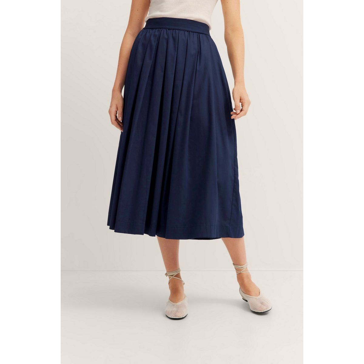 Eleganter Midirock mit elastischem Bund