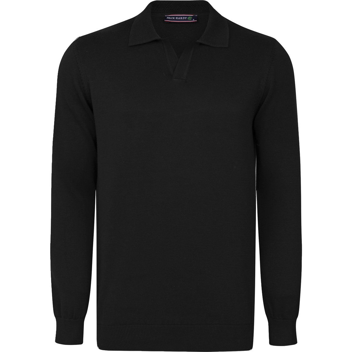 Klassischer Langarm-Polo-Pullover