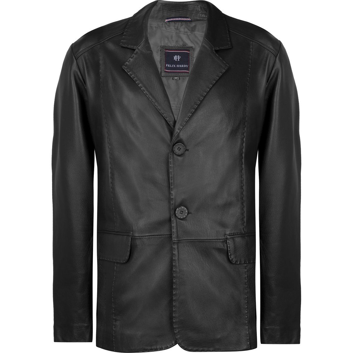 Klassische Lederblazer Jacke