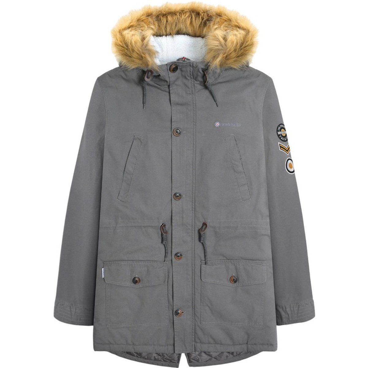 Lambretta - Parka für Herren, Sherpa-Futter (Eisen)
