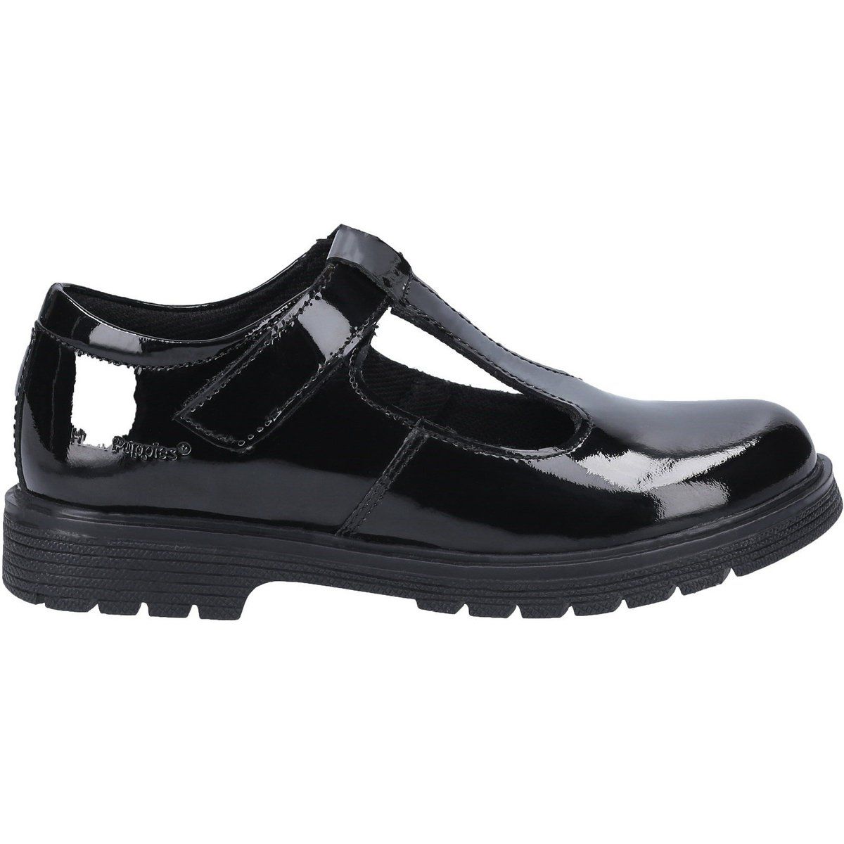 Hush Puppies - Mädchen Schul-Uniform-Schuhe "Gracie", Leder (Schwarz)