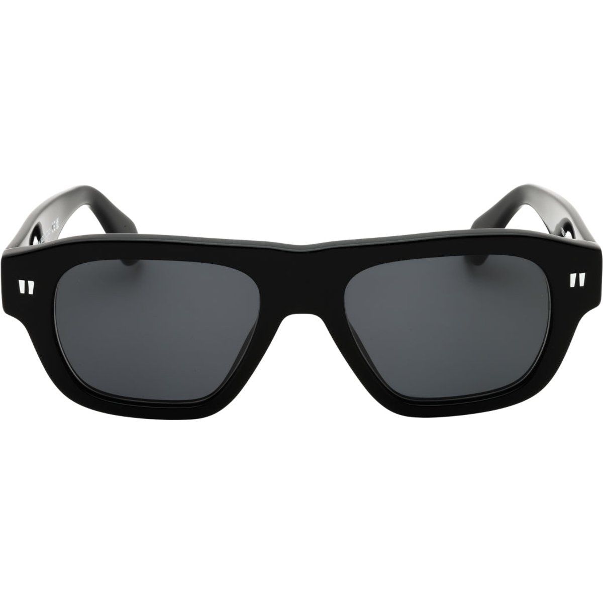 Sonnenbrille mit quadratischem Rahmen und Akzenten