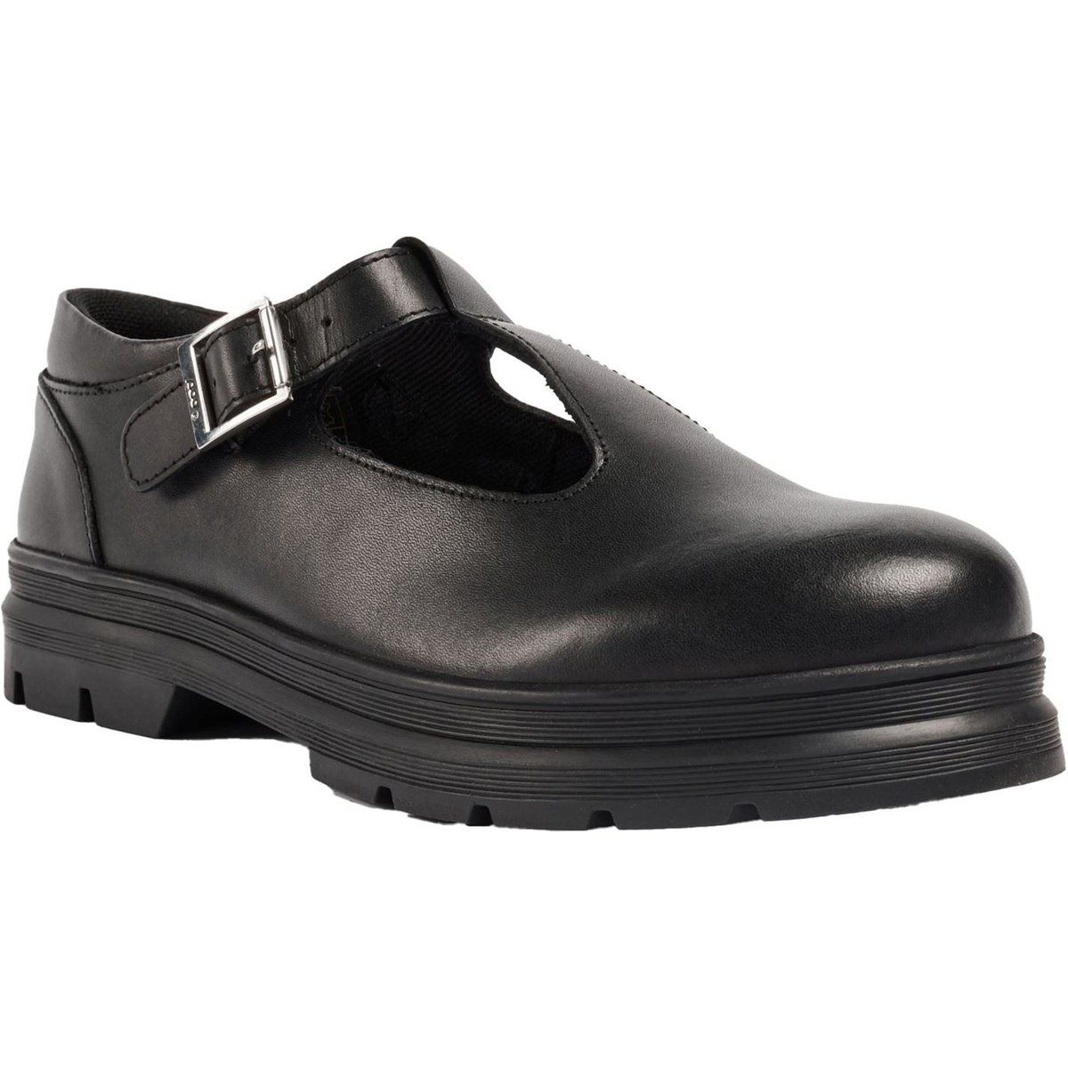Pod Emilie Kunstleder Mädchenschwarze Slipper