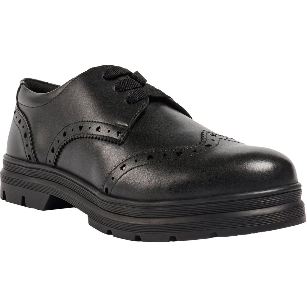 Pod Fiona Mädchen Brogues Aus Schwarzem Leder